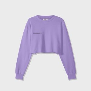 PANGAIA - Orchid Purple Cropped Tee